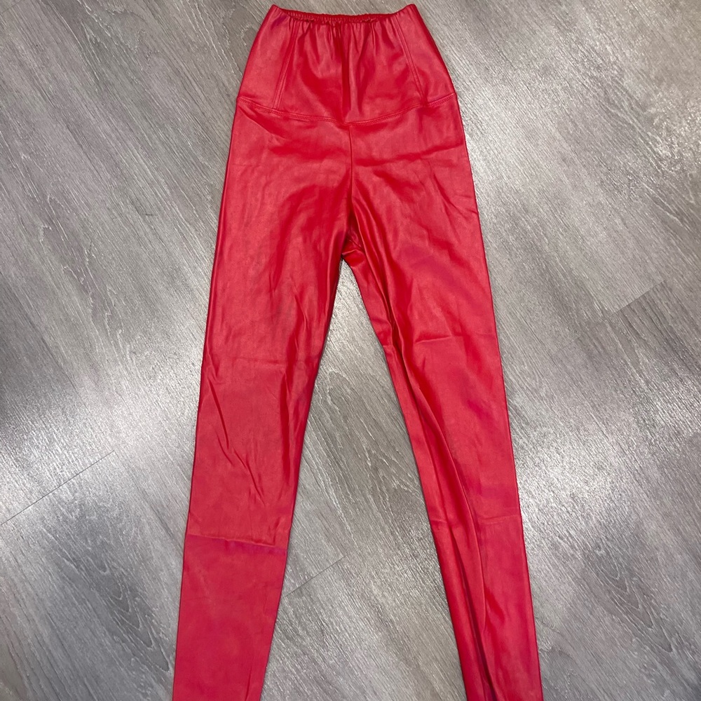 Wilfred Free leather leggings cropped